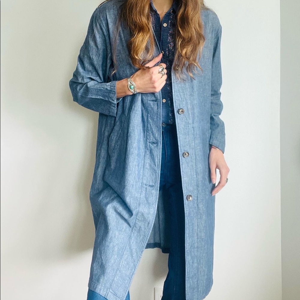 Denim Car Coat
